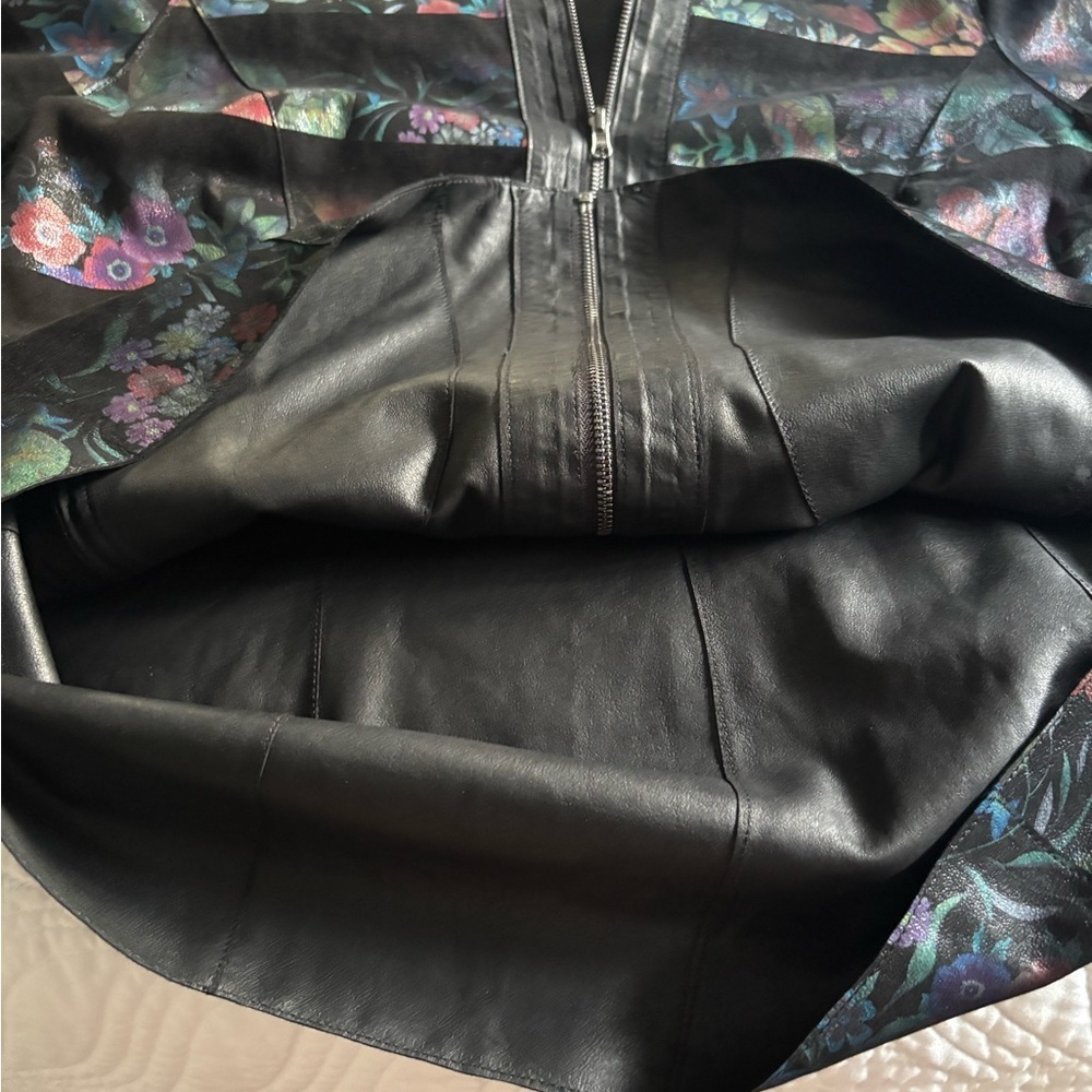 VTG 1990 Leather Club Fabio Fischer High Fashion Haute Couture Lambskin Jacket - Picture 7 of 8